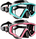 Aegend Diving Mask - Panoramic Anti-Fog Goggles for Snorkeling & Scuba Diving | Comfortable Fit with Mesh Bag