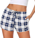 Ekouaer Pajama Shorts for Women - Comfy Lounge Bottoms with Pockets | Stretchy Sleepwear