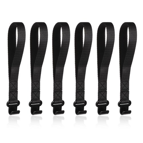 6pcs Rooftop Cargo Tie Down Hook Straps, Car Roof Cargo Carrier Door Hooks Car Door Hook Straps, Attaches to Car Door Frame, Car Door Cargo Hooks for Most Cars, Strapping Any Car Roof Luggage