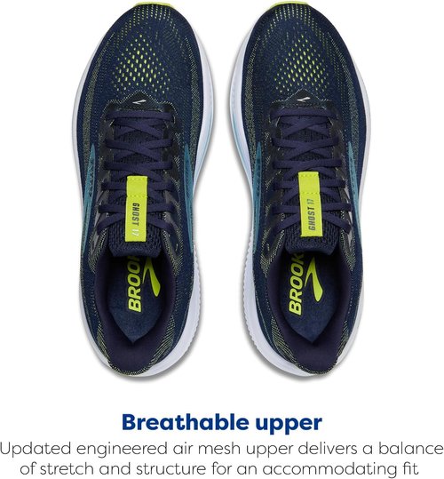 Brooks Men's Ghost 17 Running Shoes - Lightweight & Comfortable | Ideal for Neutral Runners