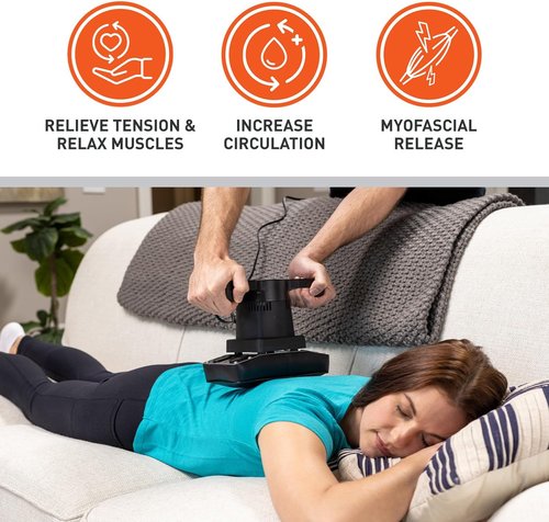 Body Sport Professional Vibrating Massager - High-Powered Pain Relief & Myofascial Release Tool