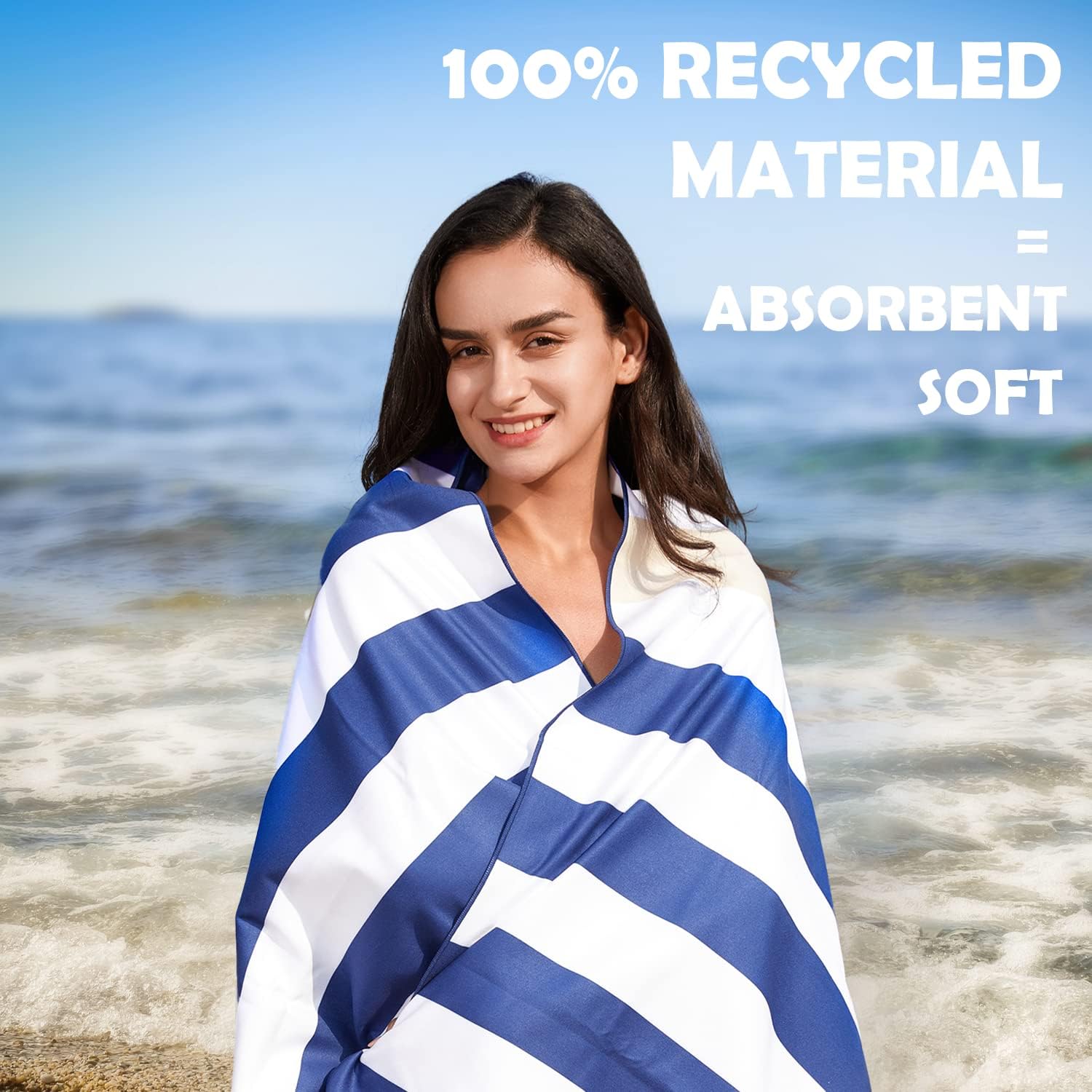 Your Choice Microfiber Beach Towel - Quick Dry, Sand-Free, Lightweight | Oversized 67x35 Inch & 60x30 Inch