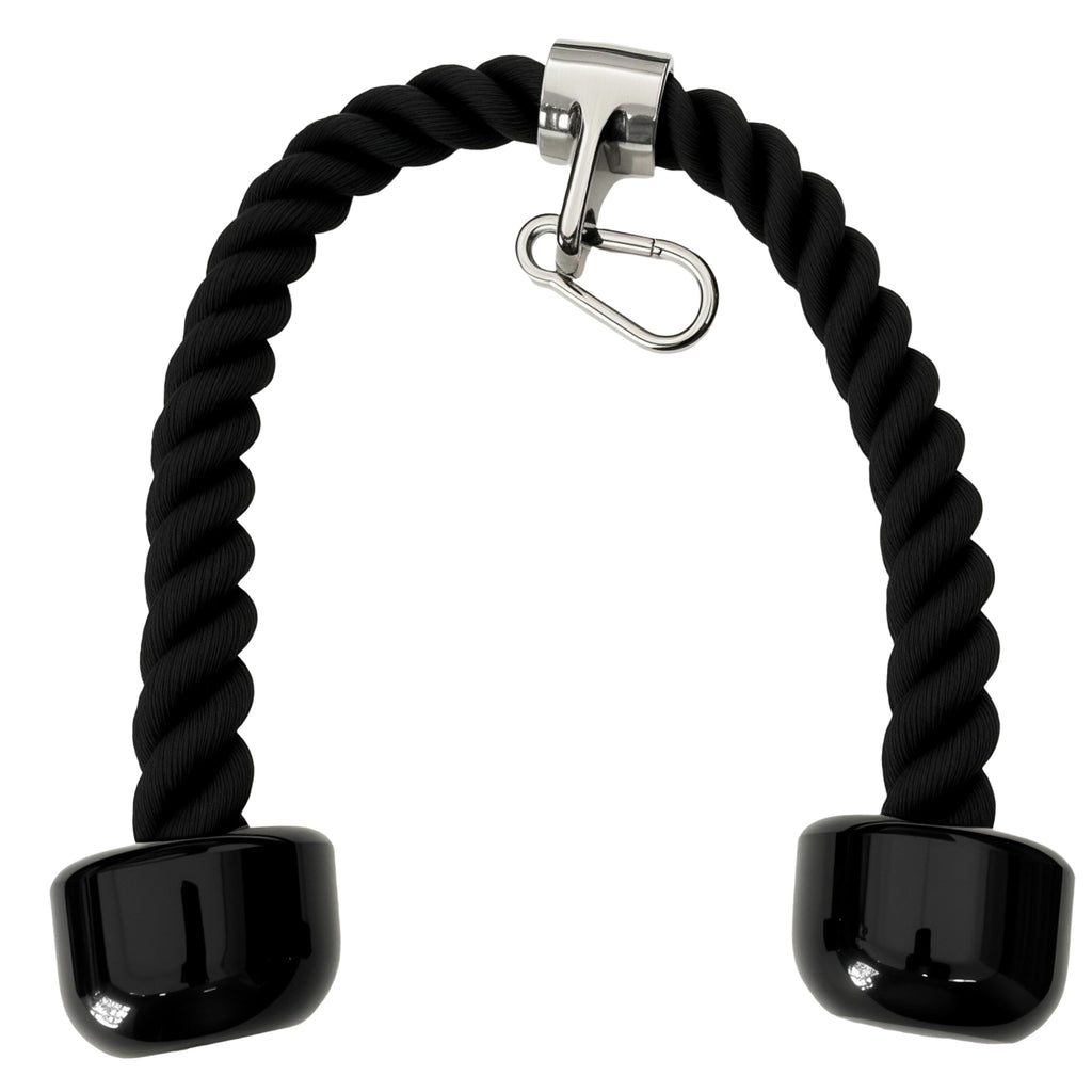 yuhqc Heavy Tricep Rope Cable Machine Accessories Nylon Tricep Rope for LAT Pull Down Pulley System Attachment, for Home Gym Weight Fitness with Carabiner