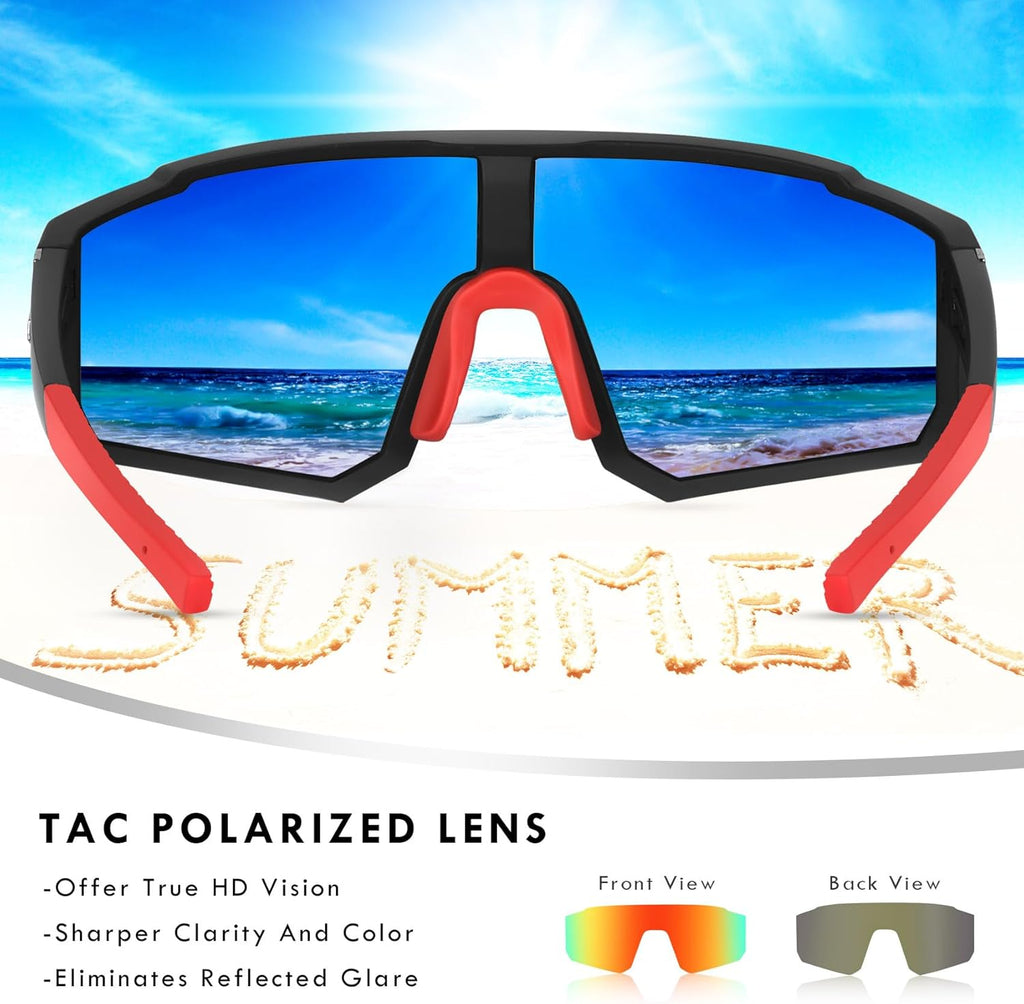 Skiennix Youth Baseball Sunglasses - Kids Polarized Sports Glasses with UV400 Protection | Perfect for Softball & Cycling