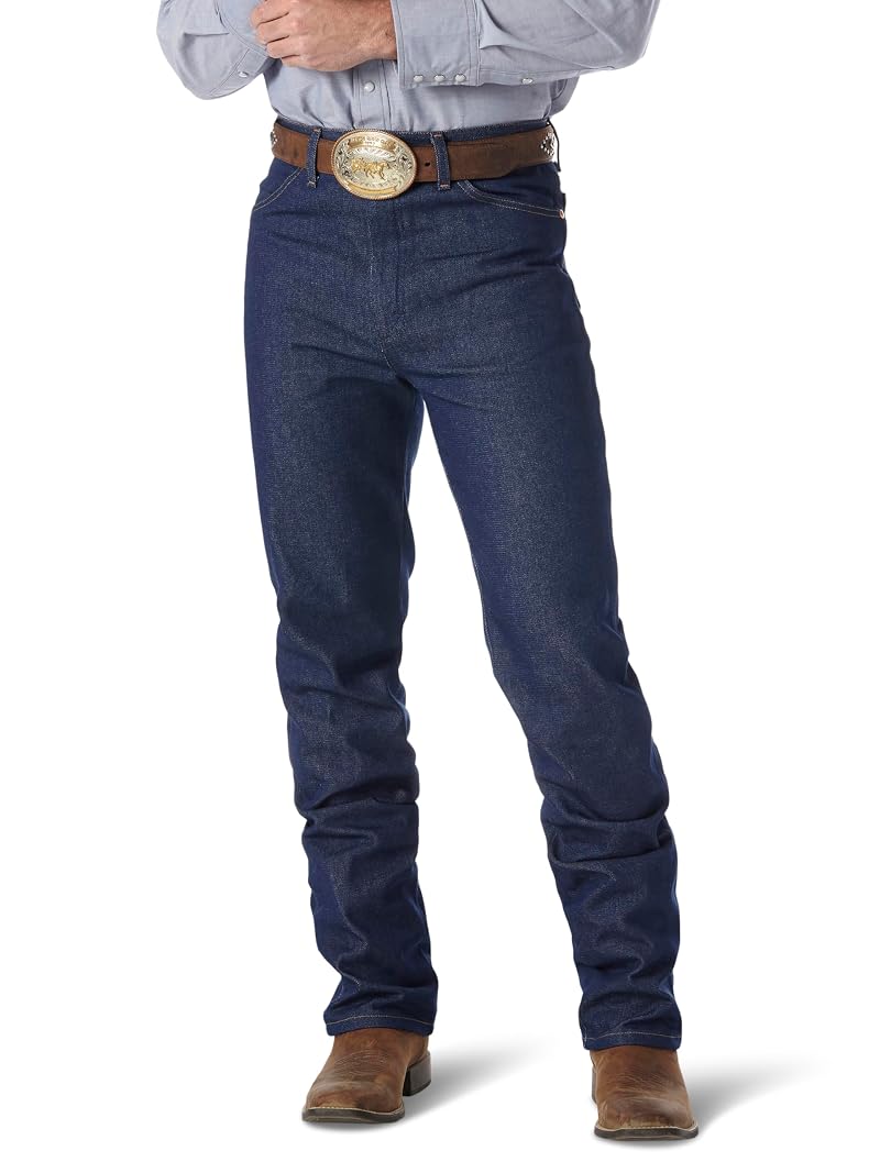 Wrangler Men's Cowboy Cut Slim Fit Jeans - Rigid Indigo 34W x 32L