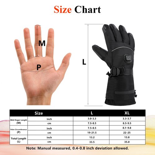 Minthouz Heated Gloves for Men Women - 5000mAh Rechargeable Heated-Gloves with Touchscreen Waterproof, Upgrade Non-Slip Electric Heating Glove for Winter Outdoor Cycling Camping Skiing Fishing Hiking