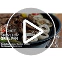 TECHEF Korean BBQ Non-Stick Grill Pan with Portable Gas Stove - Grill Pan w Stove