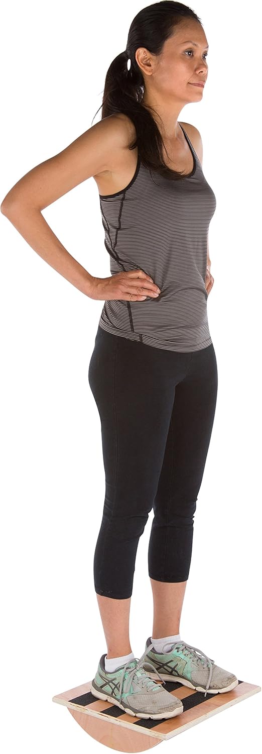 Skiennix 15-Inch Stretching & Balancing Exercise Board - Enhance Flexibility & Stability