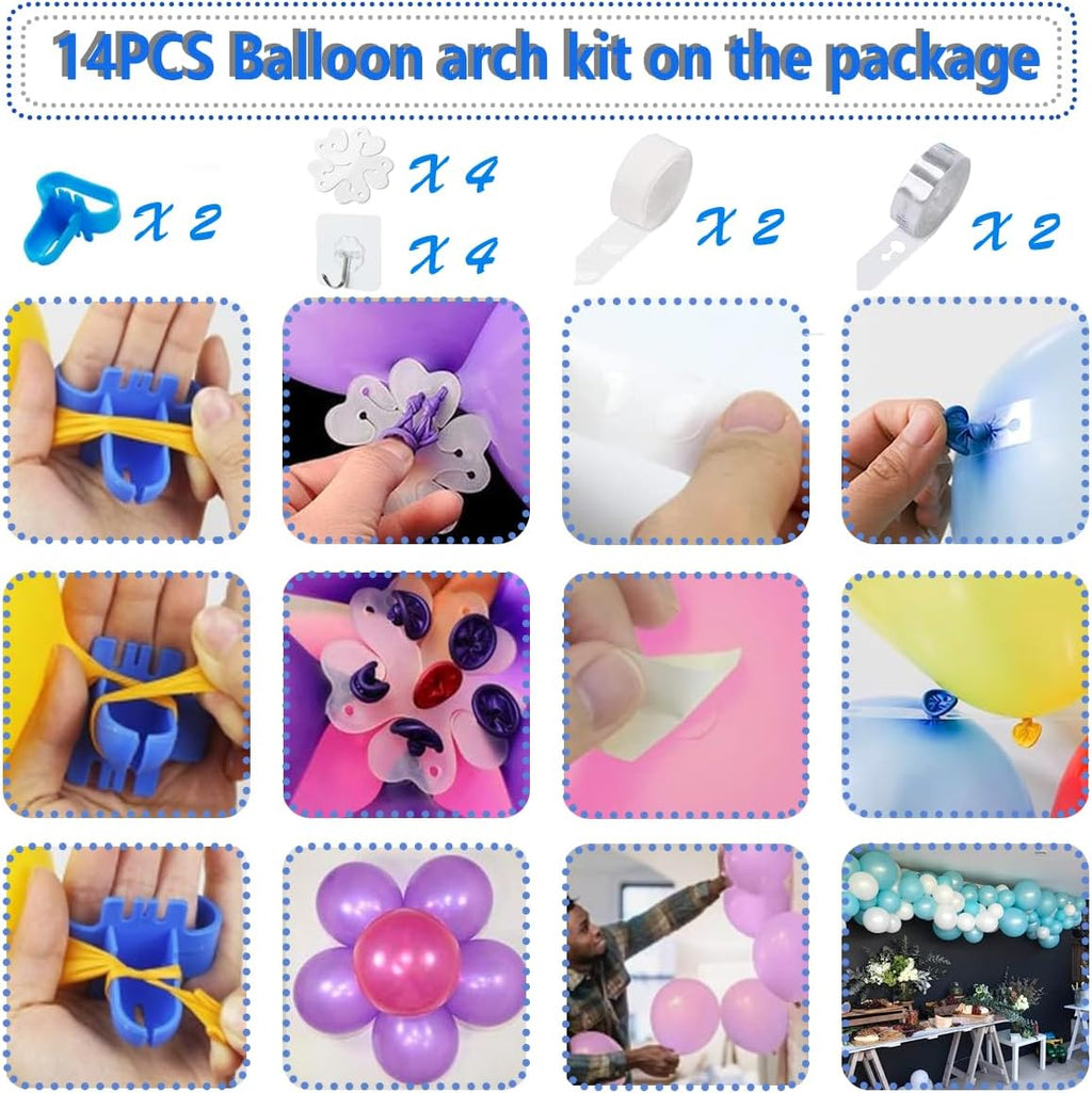 Skiennix Electric Balloon Pump - Portable 2 Modes Blower with 14 Arch Kits for Party Decoration