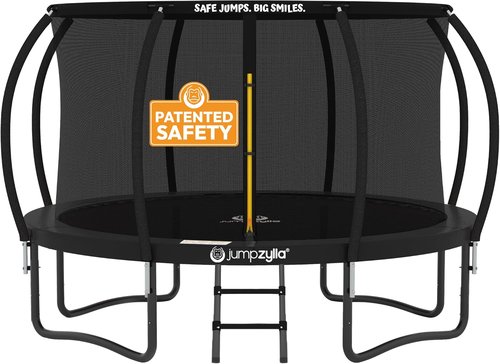 Jumpzylla Trampoline - Outdoor Recreational Trampoline with Enclosure & Anti-Rust Frame | 8FT to 16FT Sizes