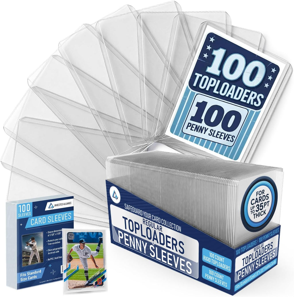 Ultra Trading | Rigid Top Loaders for Cards & Card Sleeves - Durable Hard Plastic Protectors, 3x4 Size