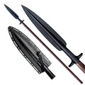 Cold Steel Boar Hunting Spear with 18" SK-5 Blade, Ash Wood Shaft and Sheath, 89" - Long Medieval Tactical Survival Weapon for Combat, Throwing, Self Defense, Outdoor Hiking and Fishing