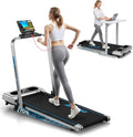 Walking Pad Treadmill - 6.2MPH Under Desk Design with 10% Incline | 350LBS Capacity, Remote Control & 12 HIIT Programs