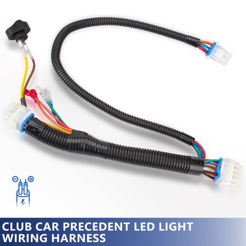 Gaoerfu-CP Club Car Precedent Led Head Light Wire Harness, Fits 2004-UP Electric Golf Carts (Club Car Precedent Led Head Light Wire Harness)