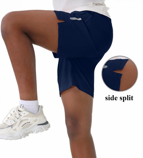 EXARUS Boys Athletic Running Shorts Quick Dry Reflective Elastic Waist with Pockets Water Resistant Hiking Gym Lightweight Shorts 14Y