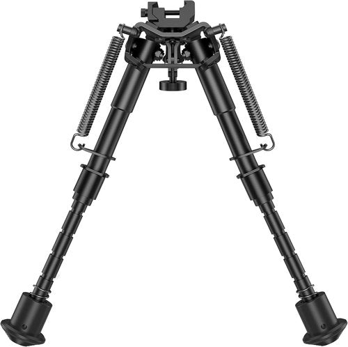 CVLIFE Adjustable Picatinny Bipod - 6-9 Inches with Spring Return & Picatinny Adapter