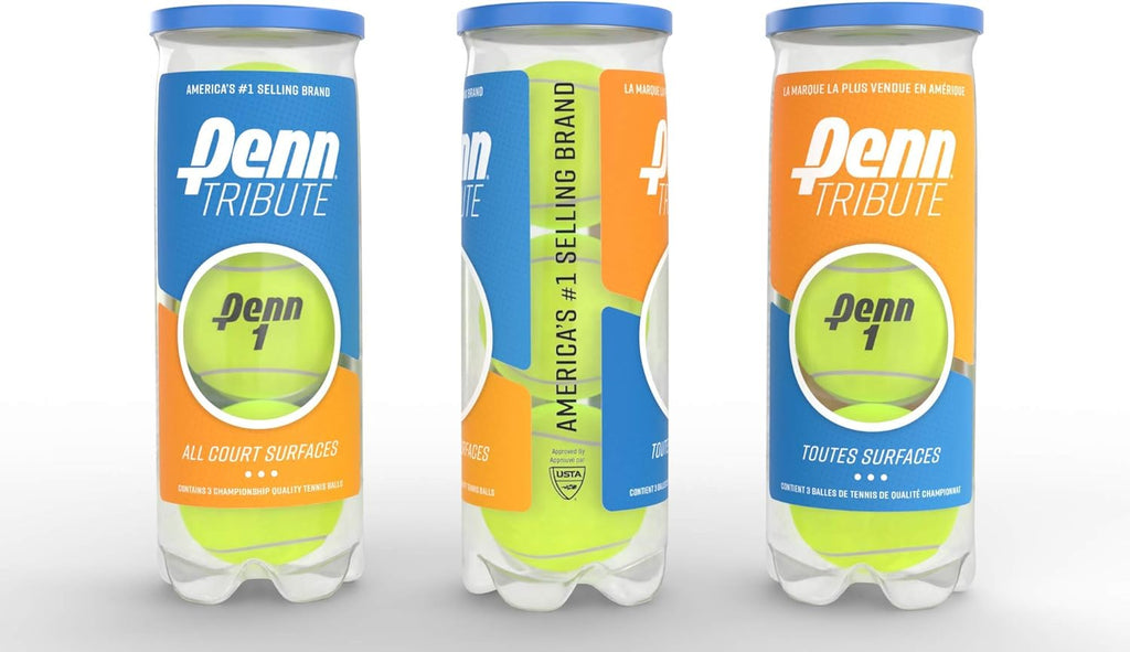 Penn Tribute Tennis Balls - High-Performance Felt for Superior Play | 3-Pack