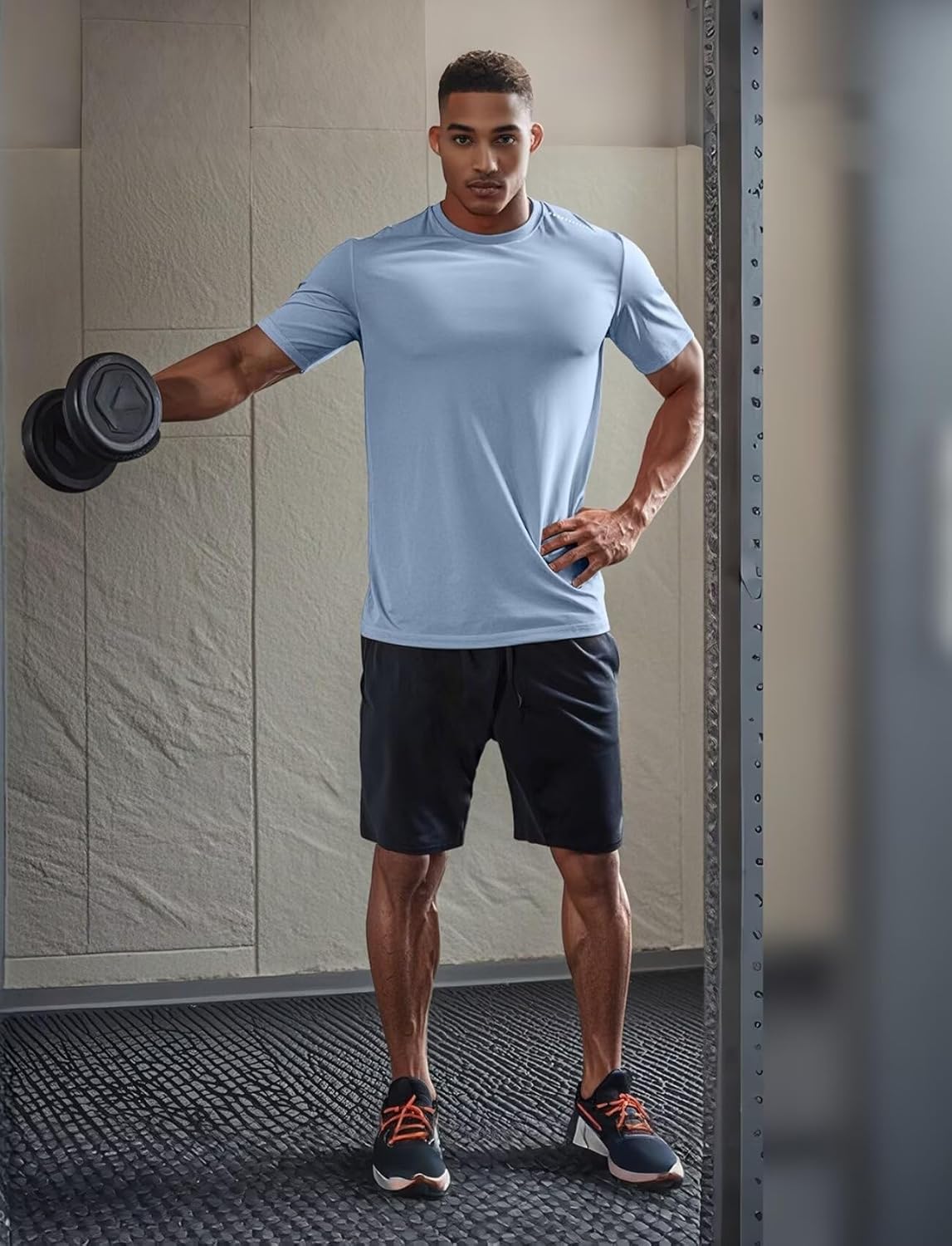 Zengjo Men's Athletic Shirt - Moisture-Wicking Quick-Dry T-Shirt for Gym & Running | Short Sleeve