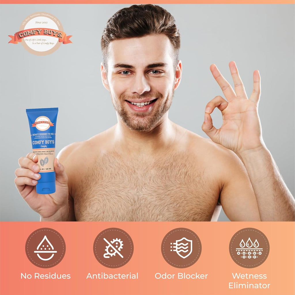 Skiennix Men's Premium Ball Deodorant - Anti-Chafing Sweat Defense & Odor Control | Aluminum-Free, 4 oz
