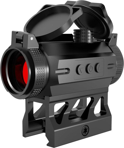 Feyachi V30 Red Dot Sight - Compact 1x20mm Scope with Auto On/Off & Co-Witness Mount | Flip Up Lens Cover