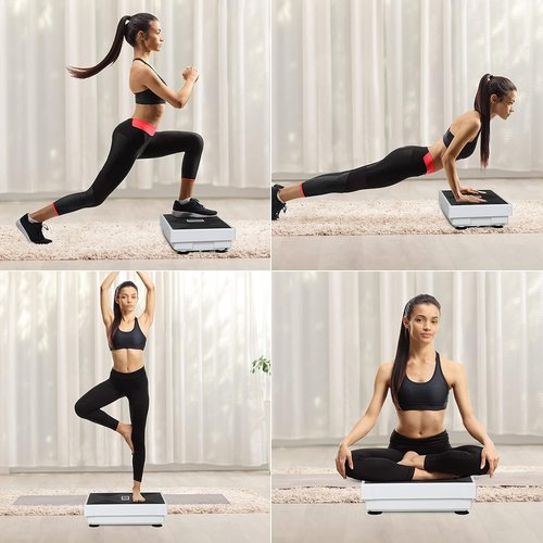CDCASA Mini 3D Vibration Plate - Whole Body Exercise Machine for Weight Loss & Toning | 1-99 Levels