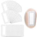 Nuanchu 50 Pieces Island Dressing Bordered Gauze Wound Care Bandage with Adhesive Border Wound Bandage Pads Waterproof Breathable Individually Wrapped Bandages Non-Stick Central Pad(4 x 8 Inch)