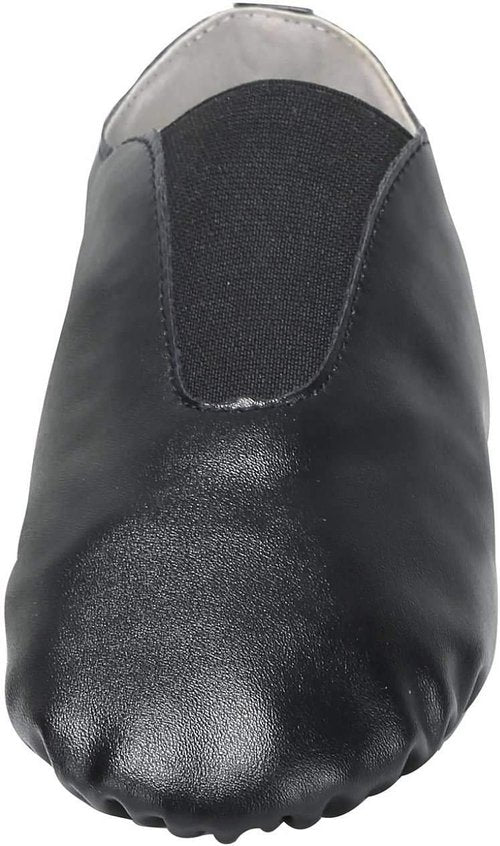 Linodes PU Leather Jazz Dance Shoes - Slip-On Design with Elastic for Kids | Toddler to Big Kid Sizes