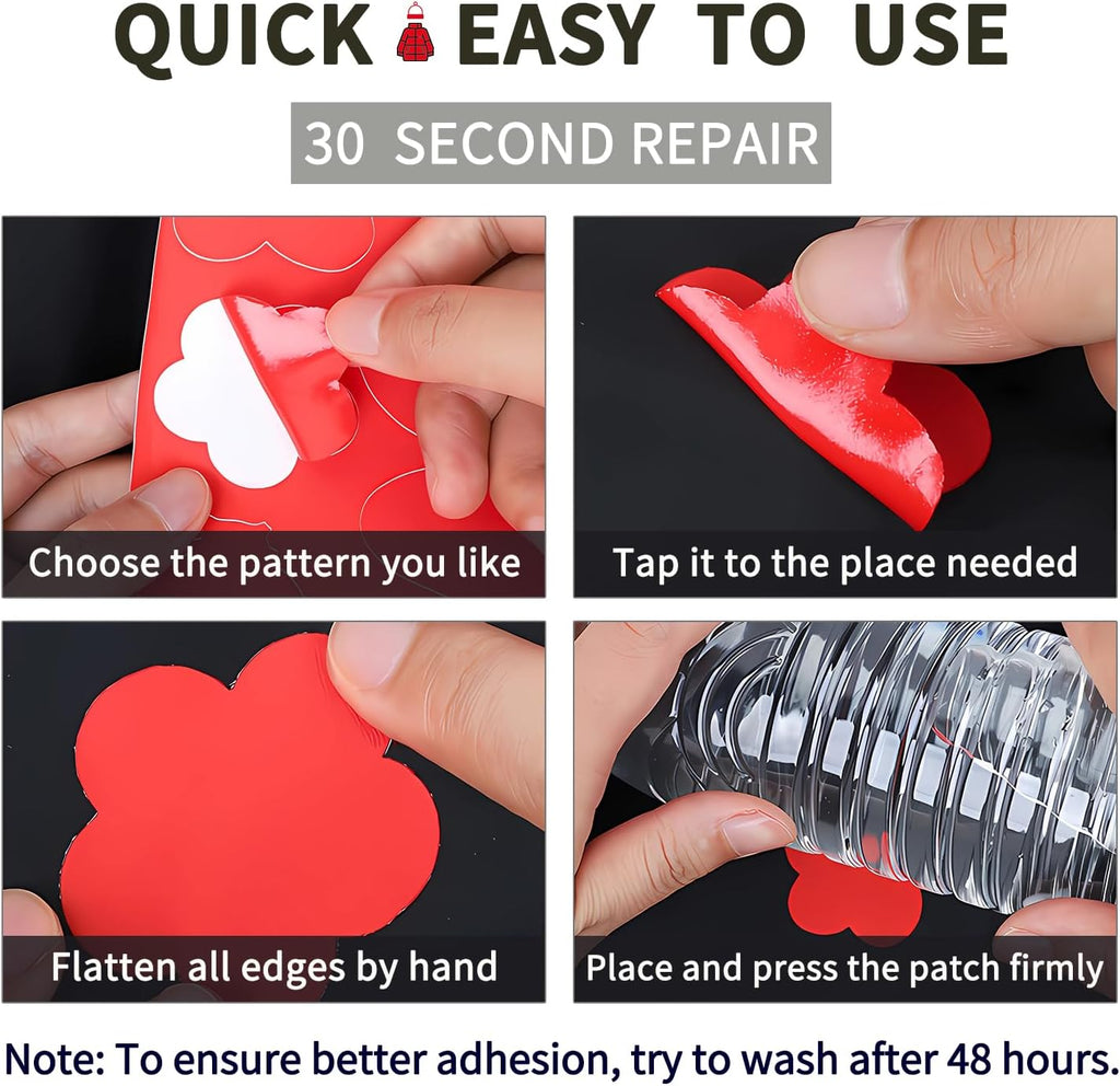 OSDAMCHEN Down Jacket Repair Patch Kit - Waterproof Self-Adhesive Nylon Patches for Puffer Jackets & Gear | 8 Sheets