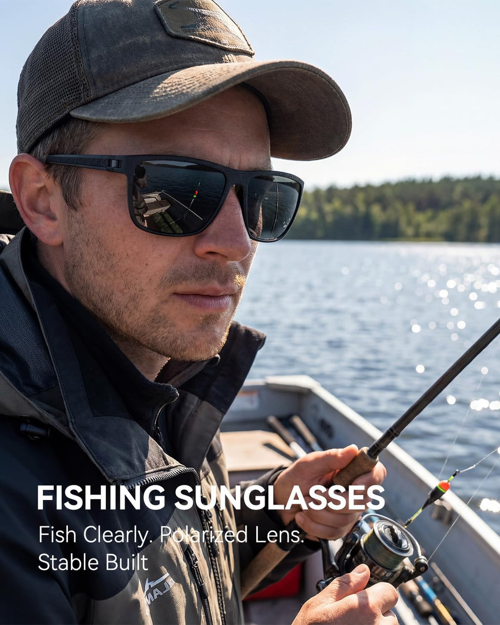Skiennix Polarized Sunglasses - Lightweight UV Protection for Men | Ideal for Driving, Fishing, Golf