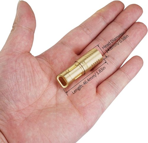 MecArmy X3S Handheld Mini EDC Flashlight - 130 Lumens Portable Rechargeable Keychain Torch | Waterproof Copper