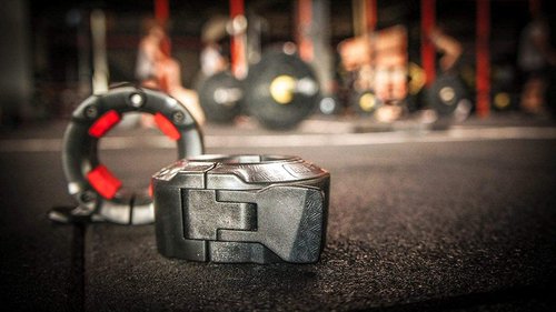 GorillaJaw™ Olympic Barbell Clamps 2 inch Quick Release Pair of Locking 2" Pro Olympic Weight Bar Plates Nylon Locks Collar Clips for Workout Weightlifting Fitness Exercise Barbell Clamp Black/Black