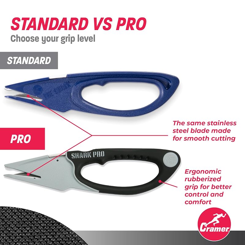 Tape Cutter & Remover for Athletic Tape with Safe Edge Blades, 8.25in