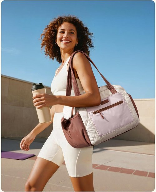 LOVEVOOK Gym Bag - Lightweight Duffle with Wet Pocket | Ideal for Travel, Yoga & Weekend Trips