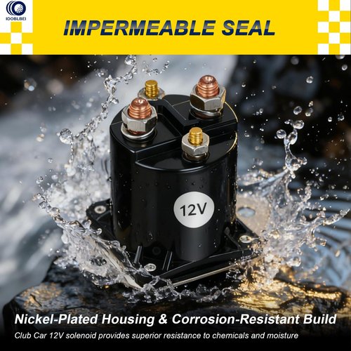 IOOBLBEI Club Car 12V Golf Cart Solenoid Relay for Club Car DS & Precedent 1984-up Gas Starter Continuous Duty Solenoid Switch Repair Replace 1013609, 1117, 1012275, 435-154, LPL6003