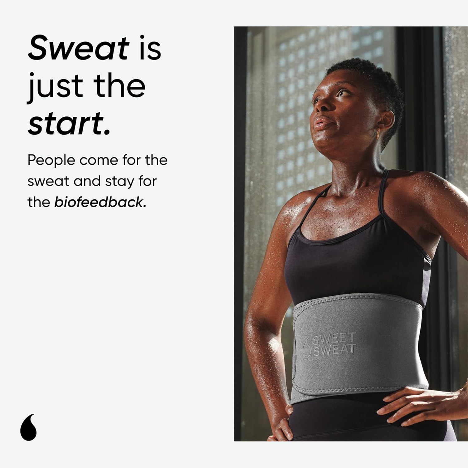 Sports Research Sweet Sweat Waist Trimmer - Premium Sweat Enhancing Fitness Band for Effective Workouts
