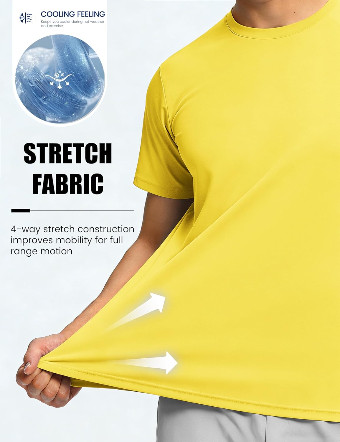 TACVASEN Men's Athletic T-Shirt - Quick Dry Fit for Workout & Sun Protection | UPF 50+ Rash Guard