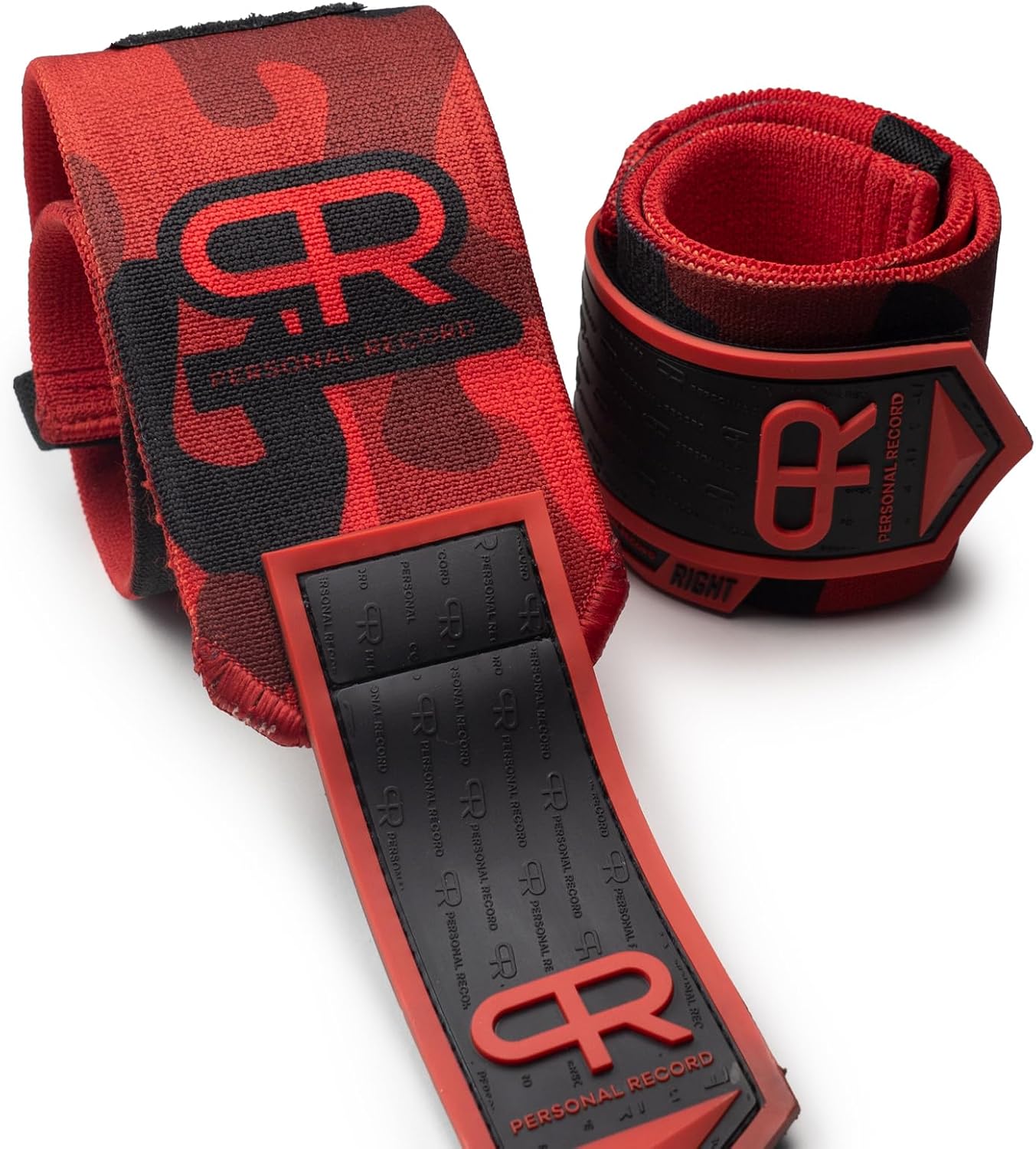 PR Personal Record Heavy Duty Wrist Wraps - Enhanced Elasticity & Reinforced Stitching | Extra Wide Strap