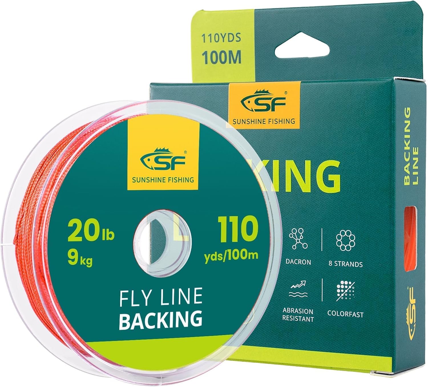 SF Fly Fishing Braided Backing Line - Durable Trout Line for Enhanced Performance