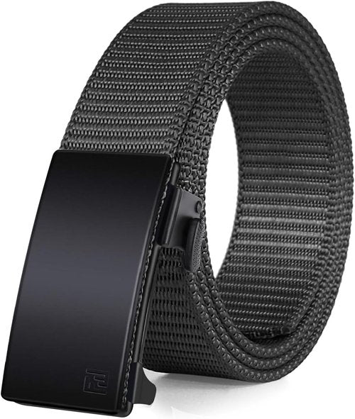 FAIRWIN Men's Ratchet Belt - Adjustable Nylon Tactical Belt for Golf, Work, and Outdoor Activities