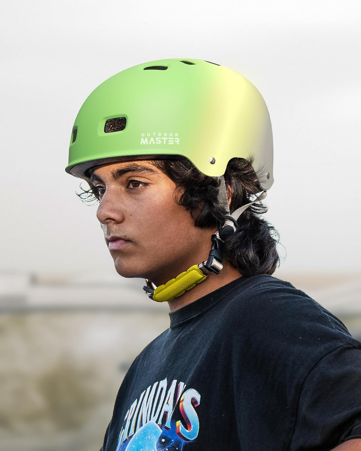 OutdoorMaster Skateboard Cycling Helmet - Multi-Sport Ventilation with Removable Liners for All Ages