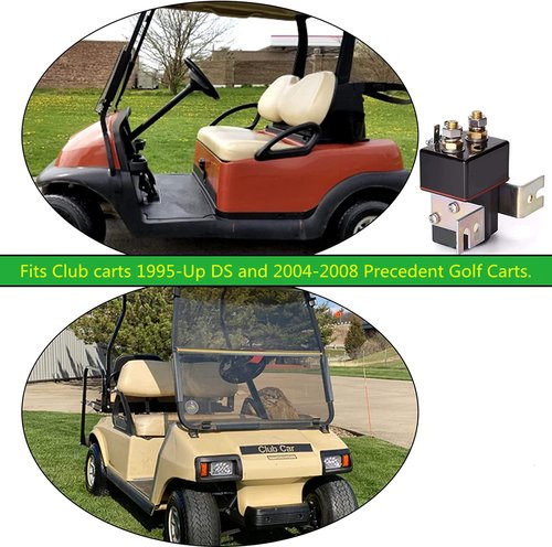 48V Club Car Solenoid, 4 Terminal Solenoid Coil for Club Car 1995-up DS & 2004-2008 Precedent Electric Golf Cart, Golf Cart Coil Solenoid 101908701 102774701