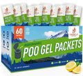 Firebelly Outfitters Portable Toilet Powder – Poo Gel for Camping & Hiking, Urine & Feces Solidifying Gel, Deodorizing & Absorbent Powder for Emergency Toilet Waste Treatment (60 Packets)