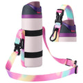 EasyAcc Water Bottle Holder Strap Sling, for Owala FreeSip 24 32 40 oz, Hydro Flask, Cirkul, Yeti, Stanley Flip, Universal Water Bottles, with Carabiner, for Walking Curise Travel (Bottle Excluded)