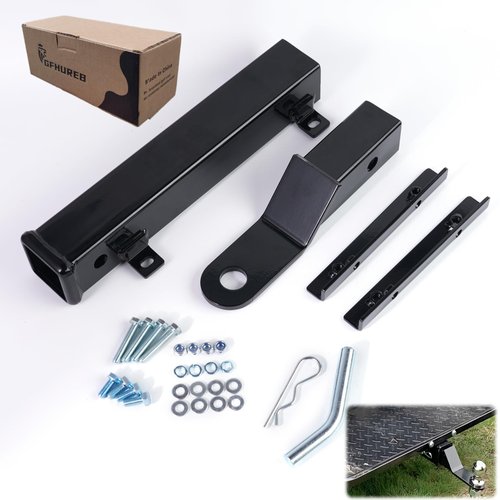 GFHUREB Golf Cart Hitch, Trailer Hitch with 2 Inch Receiver, High-Strength Universal Fit,Trailer Kit for Club Car, Ezgo, Yamaha Golf Cart Back Seat Footrest