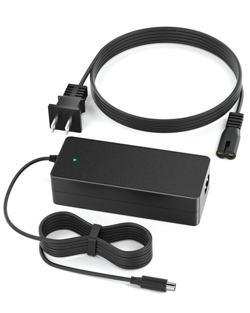 VHBW 42V RCA Scooter Charger for G30 G30P G30LP MAX G2 E3 Pro E3 DLX2 Pro, Compatible with Segway Ninebot Electric Scooter, 1.7A Charging Adapter, 8mm Round Plug with LED Indicator