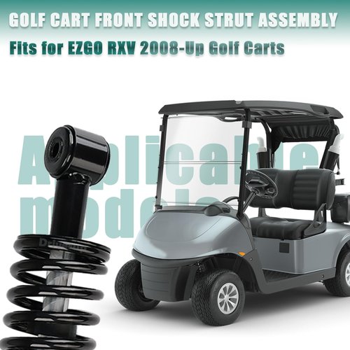 Drive-up Golf Cart Front Shock Strut Assembly, EZGO Driver Side and Passenger Side Front Shocks Fits for RXV 2008-Up Golf Carts, OEM 603024, 601246