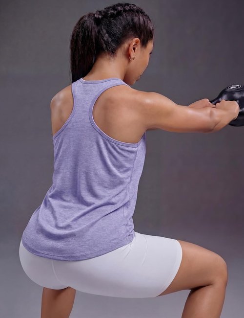 MAGCOMSEN Women's Athletic Tank Top - Sleeveless Racerback Design for Yoga & Gym Workouts | Comfortable Fit