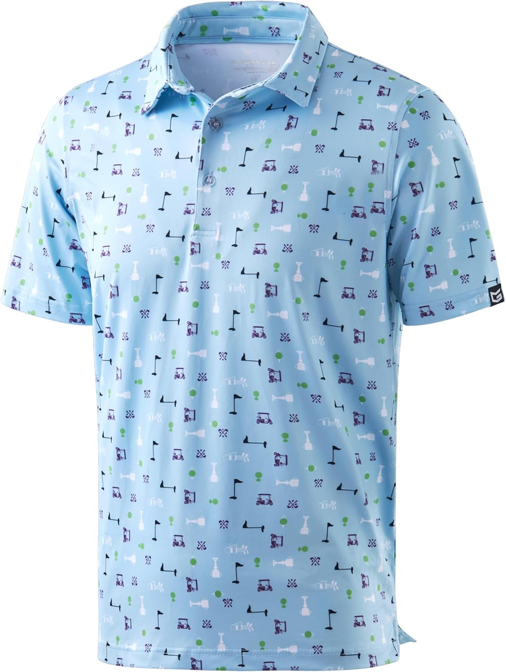 Skiennix Men's Golf Shirt - Short Sleeve Dry Fit Polo with Moisture-Wicking Fabric | Lightweight Casual Design