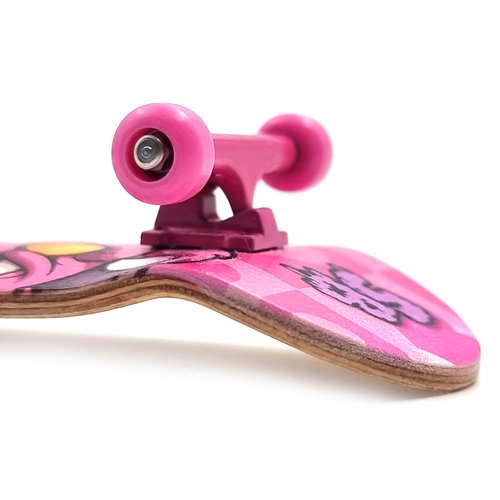 SPITBOARDS® Fingerboard Bearing Wheels, CNC Polyurethane, Set of 4, Pink