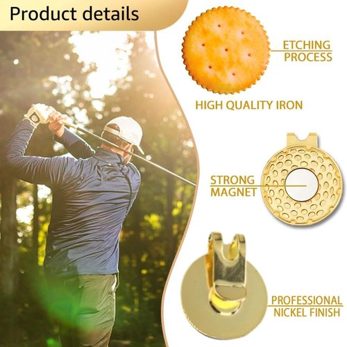 Artpreti Golf Ball Marker with a Standard Magnetic Hat Clip, Funny Golf Ball Marker Hat Clip for Men Women, Premium Golf Gifts for Men Women, Golf Accessories for Golf Lovers (Cracker)